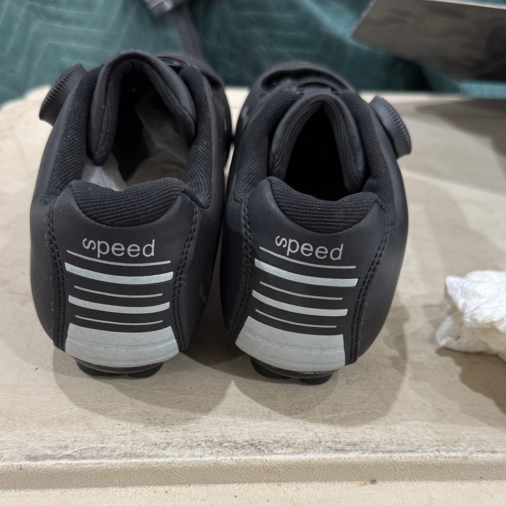 Speedo unisex Black peloton bike clip on shoes